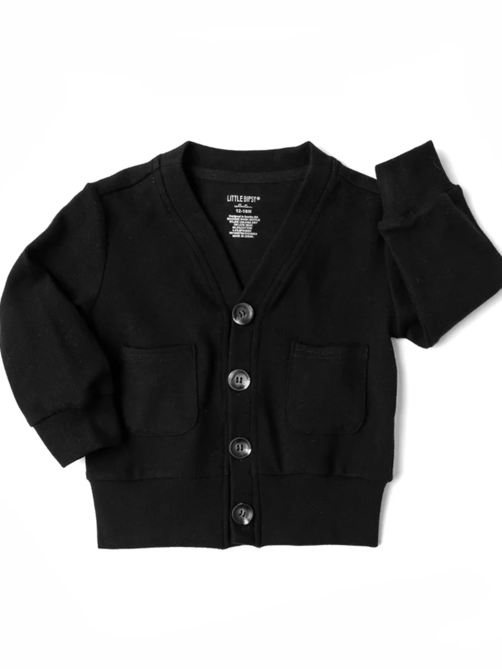 Little Bipsy Black Cardigan